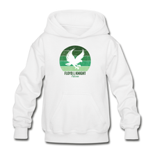 Load image into Gallery viewer, Youth Floyd Knight Falcon Sunset Hoodie - white