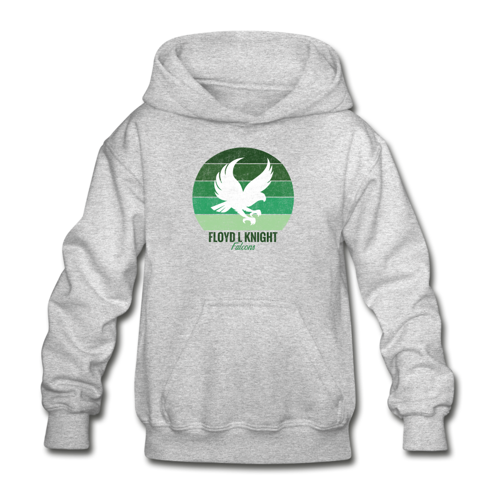 Youth Floyd Knight Falcon Sunset Hoodie - heather gray