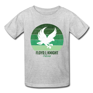 Youth FLK Falcon Sunset Tee - heather gray