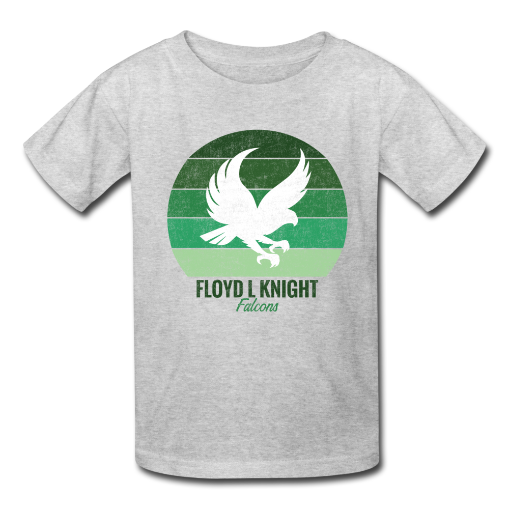 Youth FLK Falcon Sunset Tee - heather gray