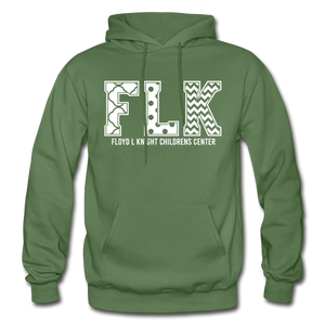 FLK Initials Hoodie - military green