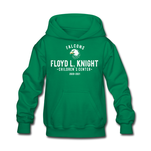 Youth FLK Throwback Hoodie - kelly green