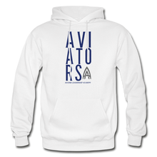 Load image into Gallery viewer, ALA Stacked Text Hoodie - white