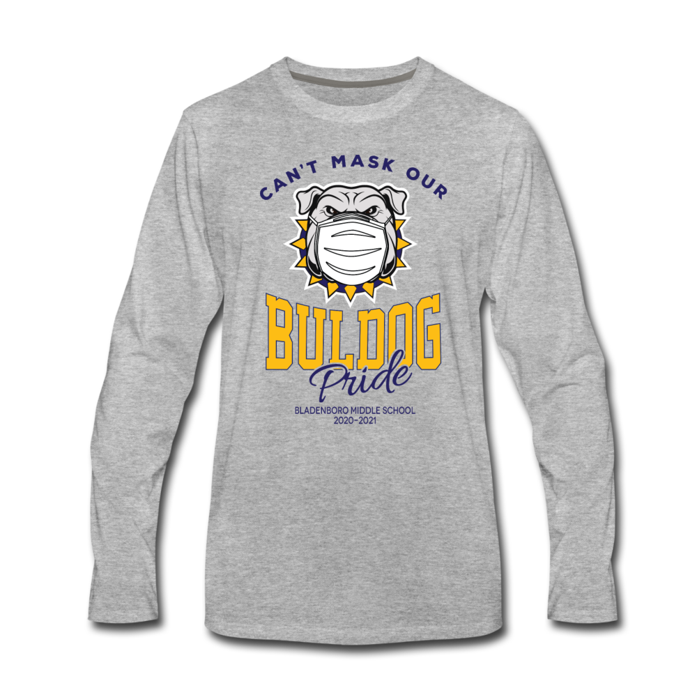 BMS Masked Bulldog Gray - heather gray