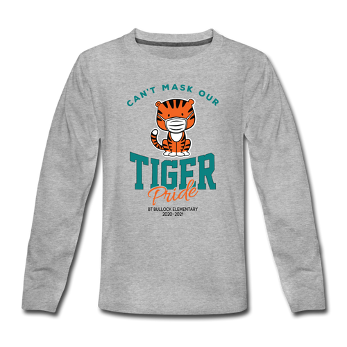 Youth BTB Masked Baby Tiger - heather gray