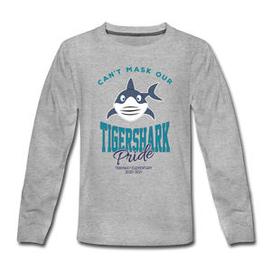 Youth Tramway Masked Shark - heather gray