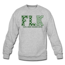 Load image into Gallery viewer, FLK Initials Crewneck Sweatshirt - heather gray