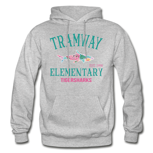 Tramway Vintage Colorful Hoodie - heather gray