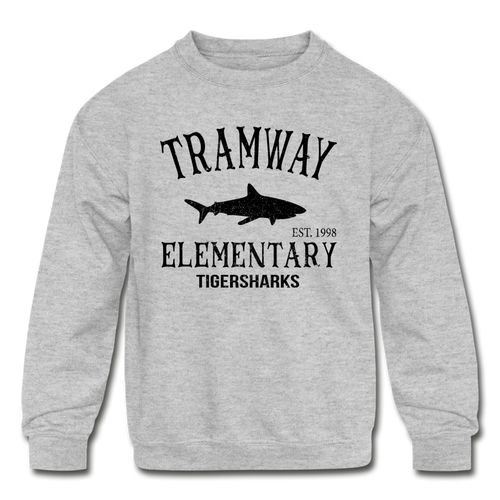 Youth Tramway Vintage Crewneck Sweatshirt Grey - heather gray