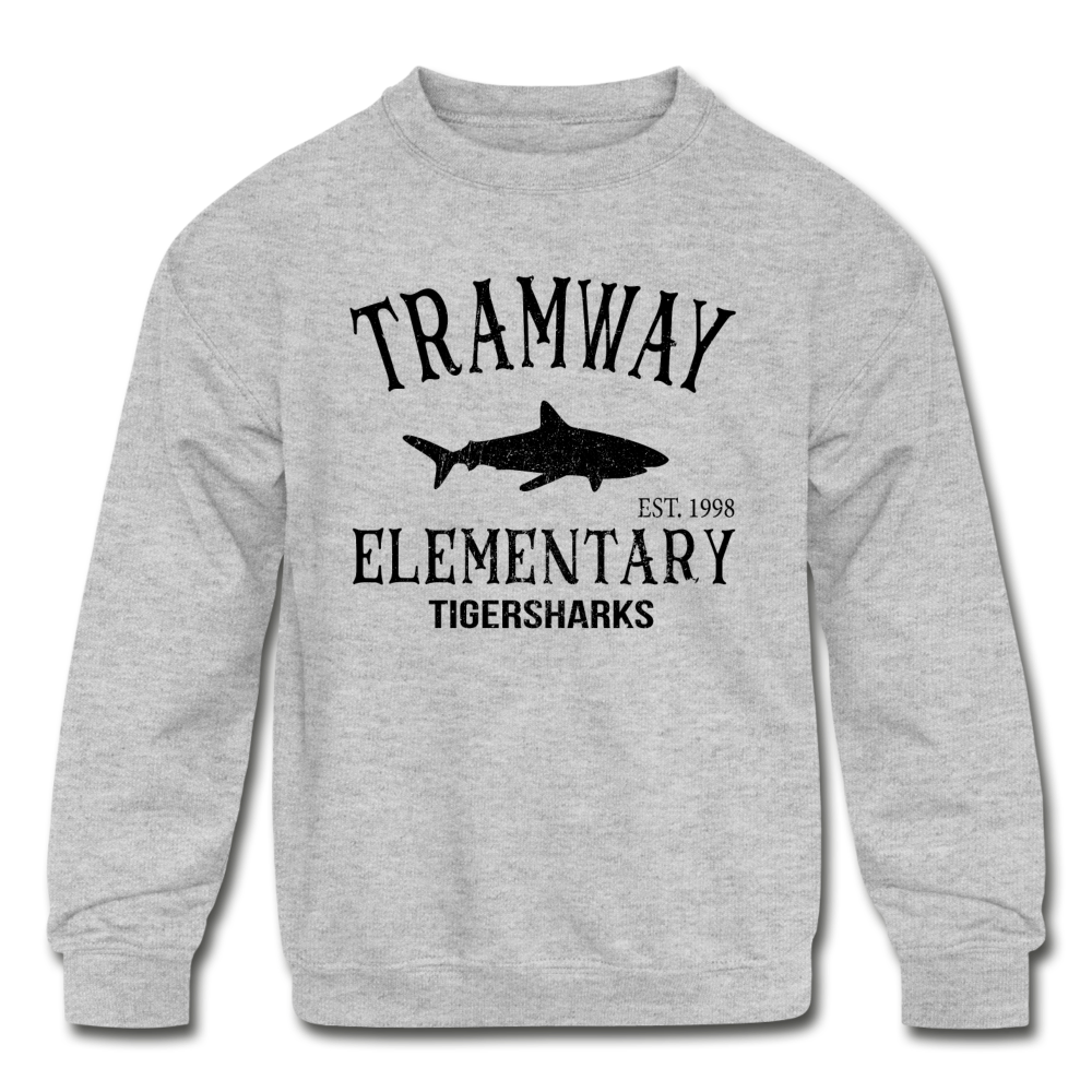 Youth Tramway Vintage Crewneck Sweatshirt Grey - heather gray