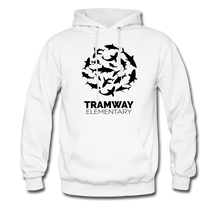 Load image into Gallery viewer, Tramway Circle of Sharks Hoodie - white