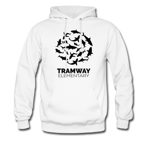 Tramway Circle of Sharks Hoodie - white