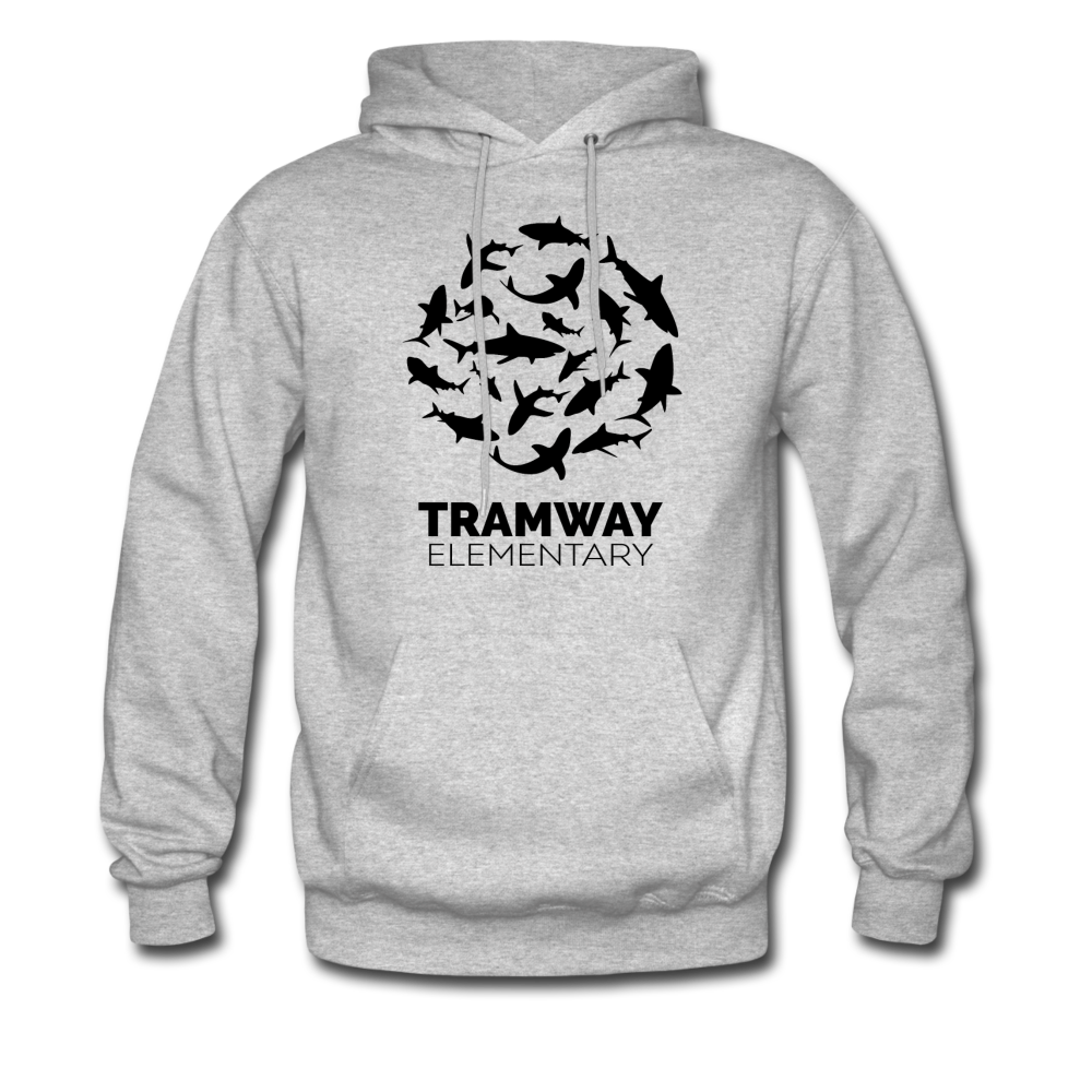 Tramway Circle of Sharks Hoodie - heather gray