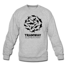 Load image into Gallery viewer, Tramway Circle of Sharks Crewneck Sweatshirt - heather gray