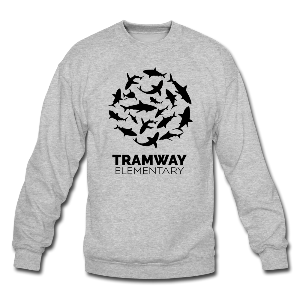 Tramway Circle of Sharks Crewneck Sweatshirt - heather gray