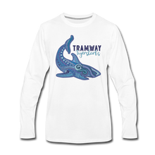 Load image into Gallery viewer, Tramway Tribal Shark Long Sleeve T-Shirt - white