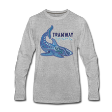 Load image into Gallery viewer, Tramway Tribal Shark Long Sleeve T-Shirt - heather gray