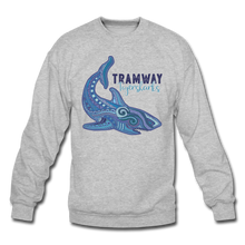 Load image into Gallery viewer, Tramway Tribal Shark Crewneck Sweatshirt - heather gray