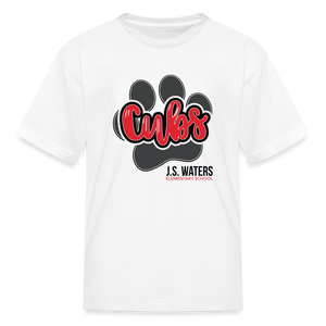 JS Waters Paw Print Tee - Youth - white