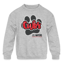 Load image into Gallery viewer, J.S. Waters Paw Print Youth Sweatshirt - heather gray