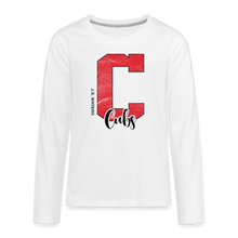 Load image into Gallery viewer, J.S. Waters Big C Youth Long Sleeve Tee - white