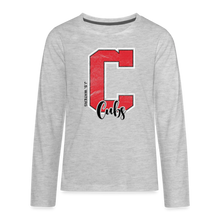 Load image into Gallery viewer, J.S. Waters Big C Youth Long Sleeve Tee - heather gray