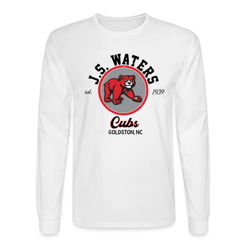 JS Waters Distressed Retro Long Sleeve - white