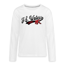 Load image into Gallery viewer, J.S. Waters Swoosh Youth Long Sleeve Tee - white