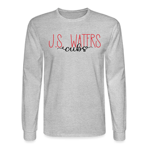 JS Waters Text Long Sleeve - heather gray