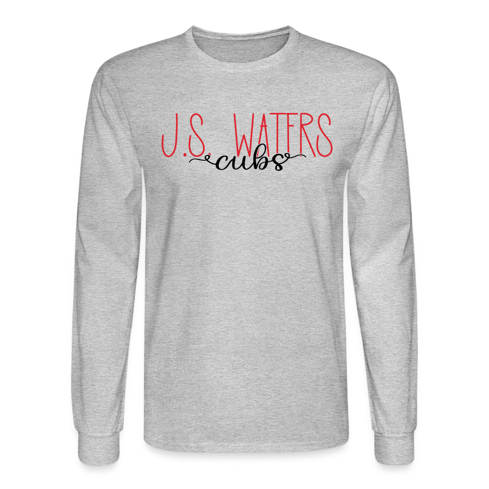 JS Waters Text Long Sleeve - heather gray