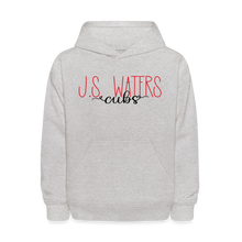 Load image into Gallery viewer, J.S. Waters Text Youth Hoodie - heather gray