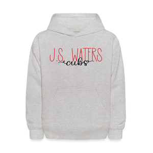 J.S. Waters Text Youth Hoodie - heather gray