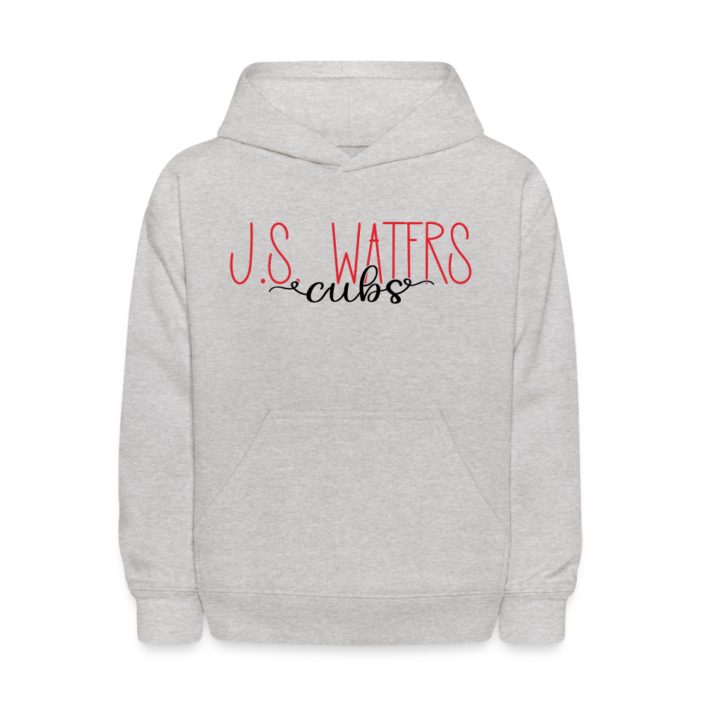 J.S. Waters Text Youth Hoodie - heather gray