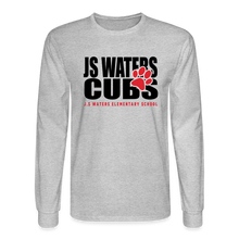 Load image into Gallery viewer, JS Waters Text W/ Paw Long Sleeve - heather gray