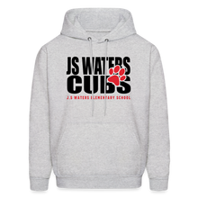 Load image into Gallery viewer, JS Waters Text W/ Paw Hoodie - ash