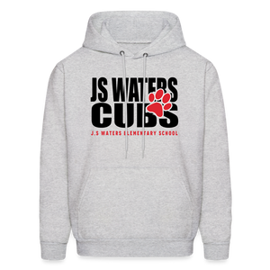 JS Waters Text W/ Paw Hoodie - ash