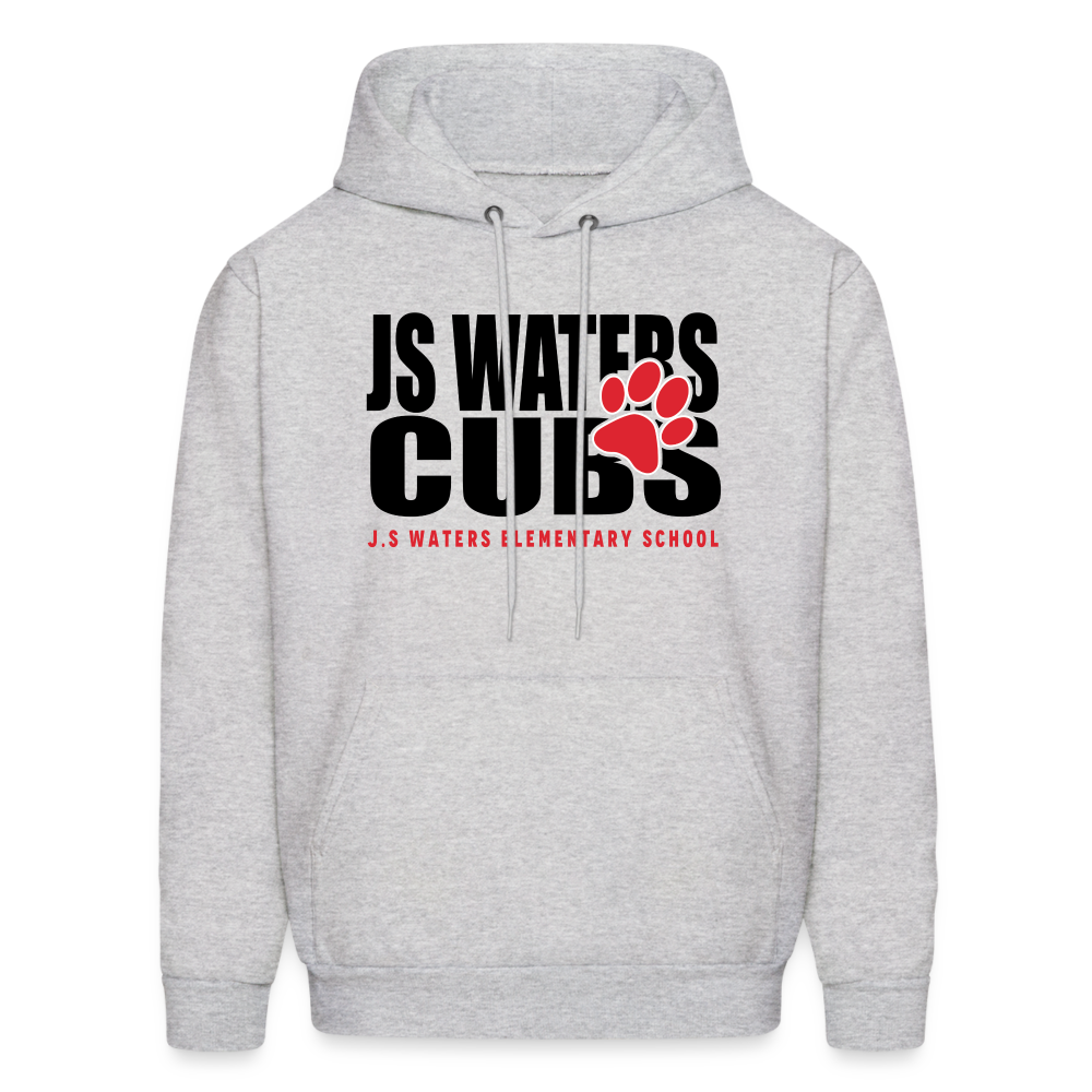 JS Waters Text W/ Paw Hoodie - ash